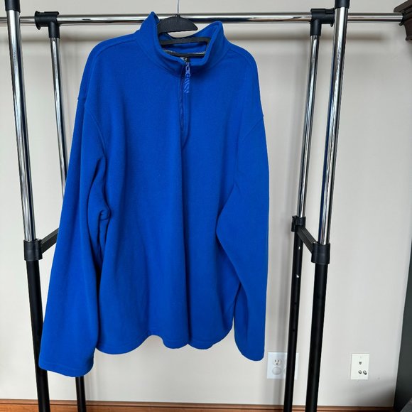 STARTER Other - Starter Quarter Zip Fleece Pullover Men's Royal Blue 3XL 1/4 Zip Sweatshirt